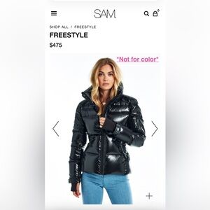 SAM. Women's Shiny Puffer Jacket